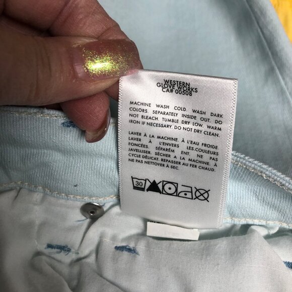 JagJeans Ankle Pants Womens Size 8 x 29 Light Blue Stretch Denim Spring Summer - Picture 6 of 7